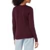 imageAmazon Essentials Womens Lightweight VNeck Cardigan Sweater Available in Plus SizeBurgundy
