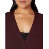 imageAmazon Essentials Womens Lightweight VNeck Cardigan Sweater Available in Plus SizeBurgundy