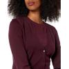 imageAmazon Essentials Womens Lightweight VNeck Cardigan Sweater Available in Plus SizeBurgundy