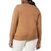 imageAmazon Essentials Womens Lightweight VNeck Cardigan Sweater Available in Plus SizeCamel Heather