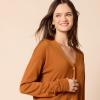 imageAmazon Essentials Womens Lightweight VNeck Cardigan Sweater Available in Plus SizeCaramel