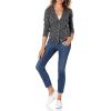 imageAmazon Essentials Womens Lightweight VNeck Cardigan Sweater Available in Plus SizeCharcoal Heather Animal
