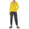 imageAmazon Essentials Womens Lightweight VNeck Cardigan Sweater Available in Plus SizeDark Yellow