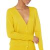 imageAmazon Essentials Womens Lightweight VNeck Cardigan Sweater Available in Plus SizeDark Yellow
