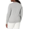 imageAmazon Essentials Womens Lightweight VNeck Cardigan Sweater Available in Plus SizeLight Grey Heather