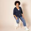 imageAmazon Essentials Womens Lightweight VNeck Cardigan Sweater Available in Plus SizeNavy