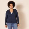 imageAmazon Essentials Womens Lightweight VNeck Cardigan Sweater Available in Plus SizeNavy