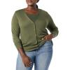 imageAmazon Essentials Womens Lightweight VNeck Cardigan Sweater Available in Plus SizeOlive