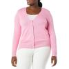 imageAmazon Essentials Womens Lightweight VNeck Cardigan Sweater Available in Plus SizePink