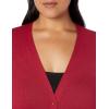 imageAmazon Essentials Womens Lightweight VNeck Cardigan Sweater Available in Plus SizeRed