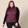 imageAmazon Essentials Womens Lightweight WaterResistant Packable Puffer VestBurgundy