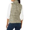 imageAmazon Essentials Womens Lightweight WaterResistant Packable Puffer VestLight Camel Leopard Print
