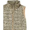 imageAmazon Essentials Womens Lightweight WaterResistant Packable Puffer VestLight Camel Leopard Print