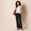 imageAmazon Essentials Womens Linen Blend Drawstring Relaxed Fit Wide Leg Pant Available in Plus SizeBlack