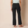 imageAmazon Essentials Womens Linen Blend Drawstring Relaxed Fit Wide Leg Pant Available in Plus SizeBlack