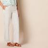 imageAmazon Essentials Womens Linen Blend Drawstring Relaxed Fit Wide Leg Pant Available in Plus SizeEcru