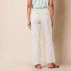 imageAmazon Essentials Womens Linen Blend Drawstring Relaxed Fit Wide Leg Pant Available in Plus SizeEcru