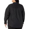 imageAmazon Essentials Womens Long Sleeve Button Down Stretch Oxford Shirt Available in Plus SizeBlack