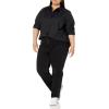 imageAmazon Essentials Womens Long Sleeve Button Down Stretch Oxford Shirt Available in Plus SizeBlack