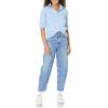 imageAmazon Essentials Womens Long Sleeve Button Down Stretch Oxford Shirt Available in Plus SizeBlue