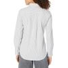 imageAmazon Essentials Womens Long Sleeve Button Down Stretch Oxford Shirt Available in Plus SizeGrey Stripe