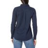 imageAmazon Essentials Womens Long Sleeve Button Down Stretch Oxford Shirt Available in Plus SizeNavy
