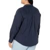 imageAmazon Essentials Womens Long Sleeve Button Down Stretch Oxford Shirt Available in Plus SizeNavy