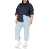 imageAmazon Essentials Womens Long Sleeve Button Down Stretch Oxford Shirt Available in Plus SizeNavy