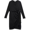 imageAmazon Essentials Womens Long Sleeve Classic Wrap Dress Available in Plus SizeBlack