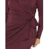 imageAmazon Essentials Womens Long Sleeve Classic Wrap Dress Available in Plus SizeBurgundy