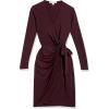 imageAmazon Essentials Womens Long Sleeve Classic Wrap Dress Available in Plus SizeBurgundy
