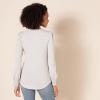 imageAmazon Essentials Womens LongSleeve Crewneck Smocked Cuff TShirtGrey Heather