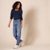 imageAmazon Essentials Womens LongSleeve Crewneck Smocked Cuff TShirtNavy
