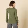 imageAmazon Essentials Womens LongSleeve Crewneck Smocked Cuff TShirtOlive