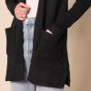 imageAmazon Essentials Womens LongSleeve Jersey Stitch OpenFront CardiganBlack Heather