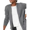 imageAmazon Essentials Womens LongSleeve Jersey Stitch OpenFront CardiganCharcoal Heather