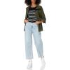 imageAmazon Essentials Womens LongSleeve Lightweight Crewneck Sweater Available in Plus SizeBlack Grey White Stripe