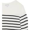 imageAmazon Essentials Womens LongSleeve Lightweight Crewneck Sweater Available in Plus SizeBlack White Placed Stripe