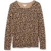 imageAmazon Essentials Womens LongSleeve Lightweight Crewneck Sweater Available in Plus SizeCamel Cheetah