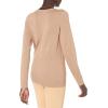 imageAmazon Essentials Womens LongSleeve Lightweight Crewneck Sweater Available in Plus SizeCamel Heather