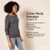 imageAmazon Essentials Womens LongSleeve Lightweight Crewneck Sweater Available in Plus SizeCharcoal Heather
