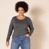 imageAmazon Essentials Womens LongSleeve Lightweight Crewneck Sweater Available in Plus SizeCharcoal Heather