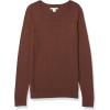 imageAmazon Essentials Womens LongSleeve Lightweight Crewneck Sweater Available in Plus SizeDark Chestnut Brown