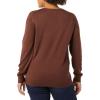 imageAmazon Essentials Womens LongSleeve Lightweight Crewneck Sweater Available in Plus SizeDark Chestnut Brown