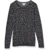 imageAmazon Essentials Womens LongSleeve Lightweight Crewneck Sweater Available in Plus SizeGrey Cheetah Print