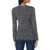 imageAmazon Essentials Womens LongSleeve Lightweight Crewneck Sweater Available in Plus SizeGrey Cheetah Print