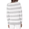 imageAmazon Essentials Womens LongSleeve Lightweight Crewneck Sweater Available in Plus SizeLight Grey Heather Stripe