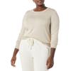 imageAmazon Essentials Womens LongSleeve Lightweight Crewneck Sweater Available in Plus SizeOatmeal Heather