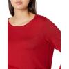 imageAmazon Essentials Womens LongSleeve Lightweight Crewneck Sweater Available in Plus SizeRed