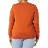 imageAmazon Essentials Womens LongSleeve Lightweight Crewneck Sweater Available in Plus SizeRust
